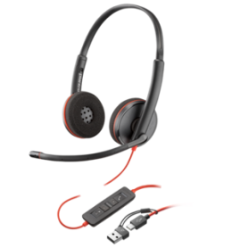 Micro-casque Poly Blackwire 3220 stéréo USB-C (8X228AA)