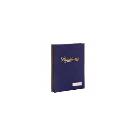 PARAPHEUR 35*25 DE 18 VOLETS  EN SIMILI RAYÉ BLEU.MARINE  (41-PR-OR-35)