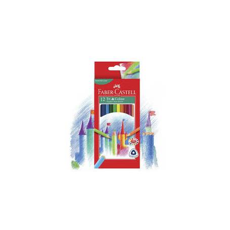 12 Crayons de couleur Tri Colleur (115853)