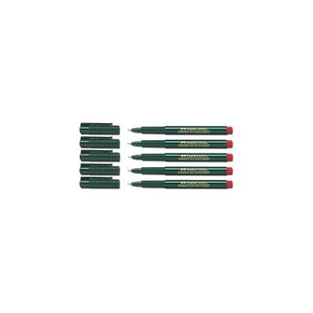 FABER-CASTELL Stylo feutre extra-fin FINEPEN 1511, rouge (151121)