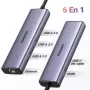 Hub USB-C Ugreen Revodok 1061 6 en 1 - Maroc